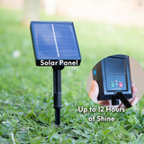 Solar Fairy Lights Solar Powered Panel with on and off button and mode button.