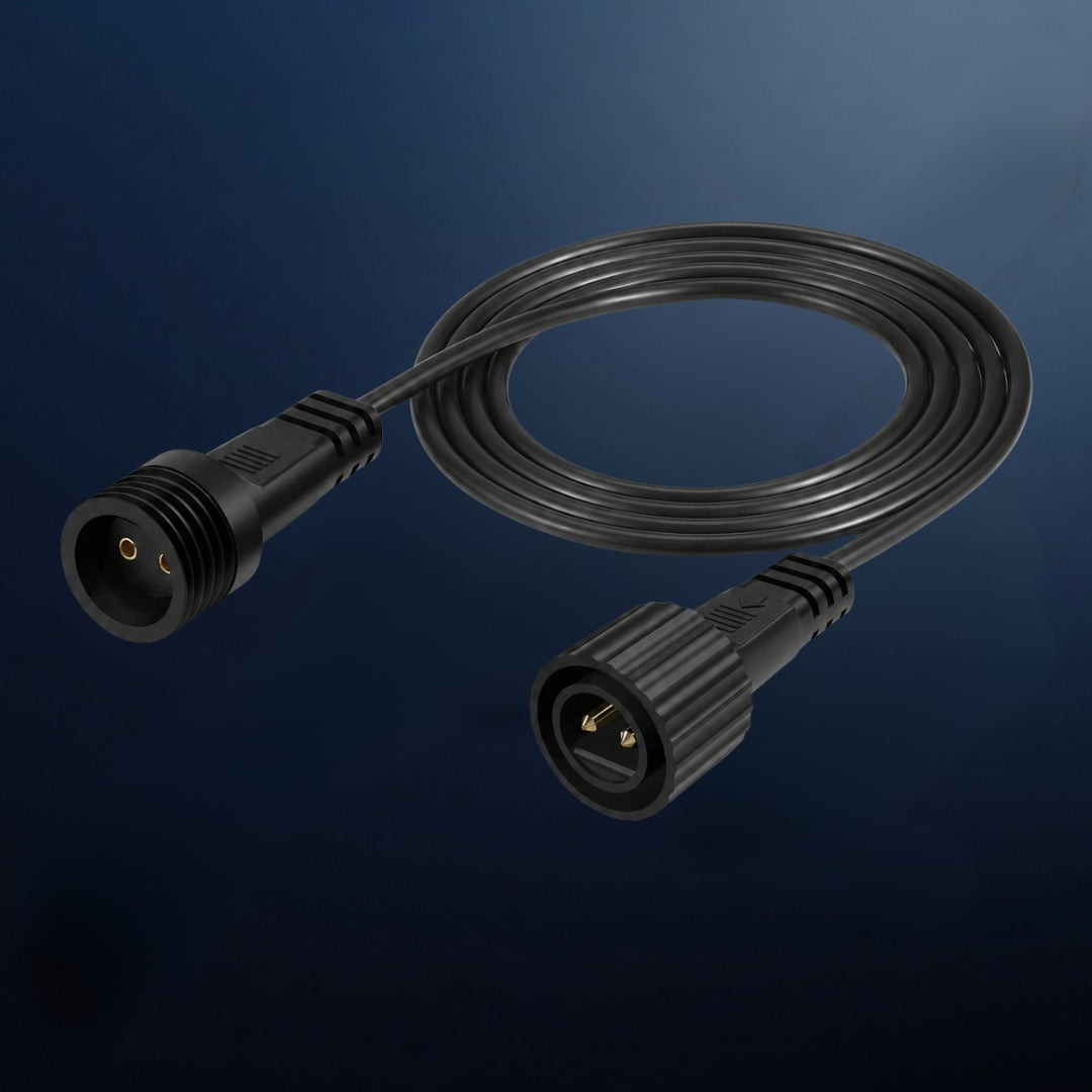 2m Extension cable from Stellar Lighting for Classic String Lights on a dark blue background.