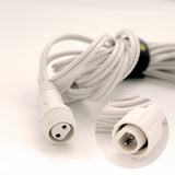 Stellar Lighting's 4m Extension cable connectable parts with the female and male connectors for classic string lights.