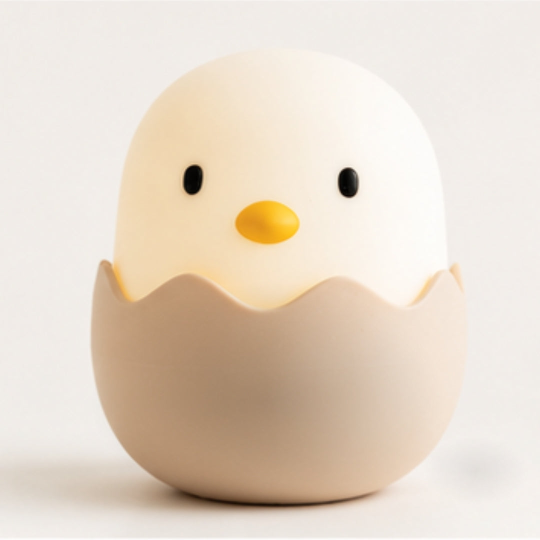 Lightie Egg silicone night light shown on a light background