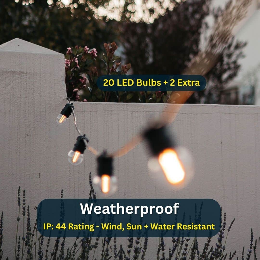 Stellar Lighting 10 LED Festoon Retro Bulb String Lights - 10m Warm White Outdoor String Lights Stellar Lighting 10 LED Festoon Retro Bulb String Lights - 10m Warm White Outdoor String Lights in South Africa