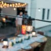 Outdoor festoon lights South Africa 10m LED string lights with IP65 weatherproof rating and warm white retro bulbs for patios and gardens