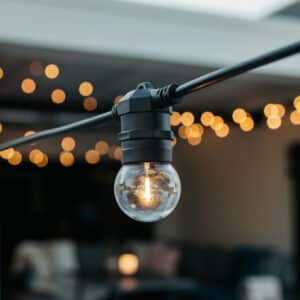 10m 10 LED Outdoor Festoon Retro Bulb String Lights IP65 Warm White