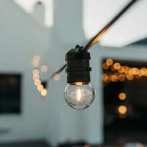 20m 20 LED Outdoor Festoon Retro Bulb String Lights IP65 Warm White