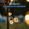Solar 25 Wire LED Classic Retro Bulb String Lights - 10m Wind, Sun, and Water Proof Stellar Lighting Solar 25 Wire LED Classic Retro Bulb String Lights - 10m Wind, Sun, and Water Proof