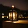 Stellar Lighting Solar Rechargeable LED Wall Lantern Light