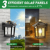 Stellar Lighting's Solar Rechargeable LED Wall Lantern Light