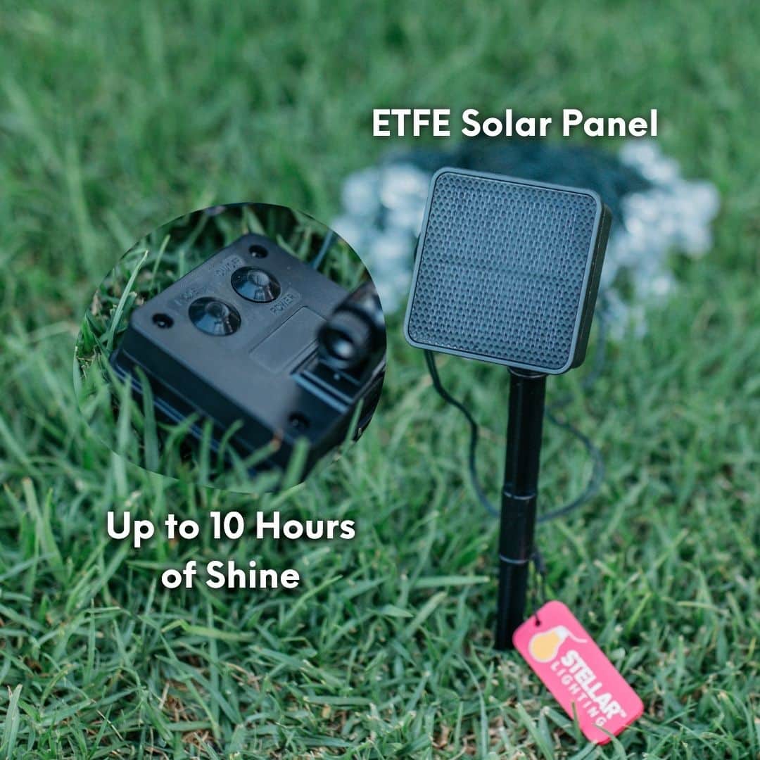 ETFE Solar Panel Fairy Lights Outdoor