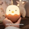 Soft silicone kids Egg night light with warm glow