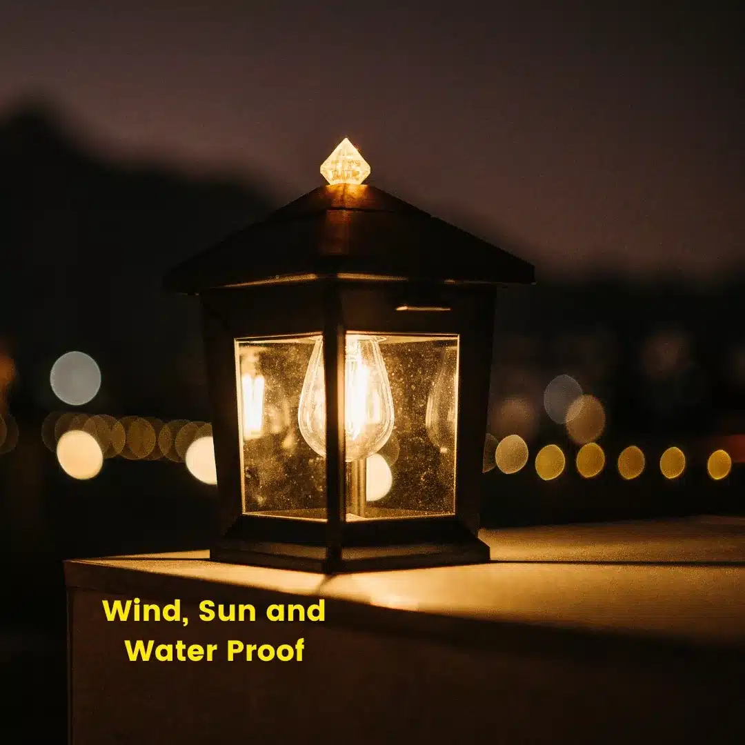 Stellar Lighting Solar Rechargeable LED Wall Lantern Light