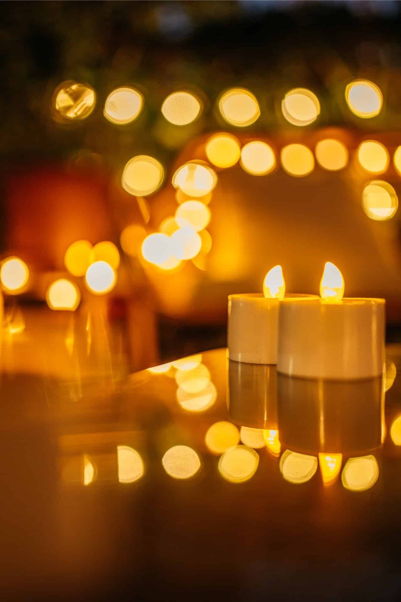 Six-pack of Weatherproof solar tea light candles