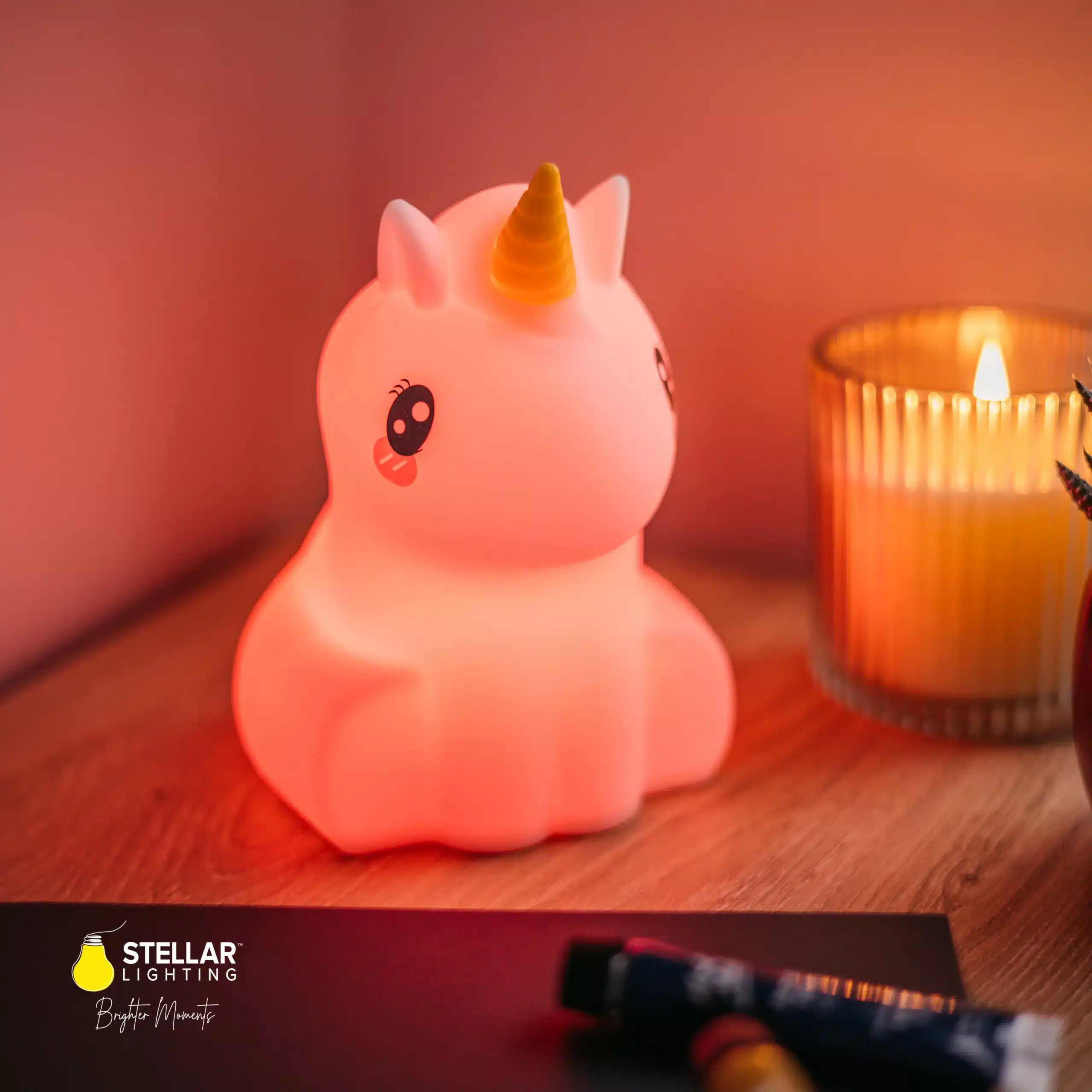 Rechargeable LED Kids UNICORN Night Light by Stellar Lighting