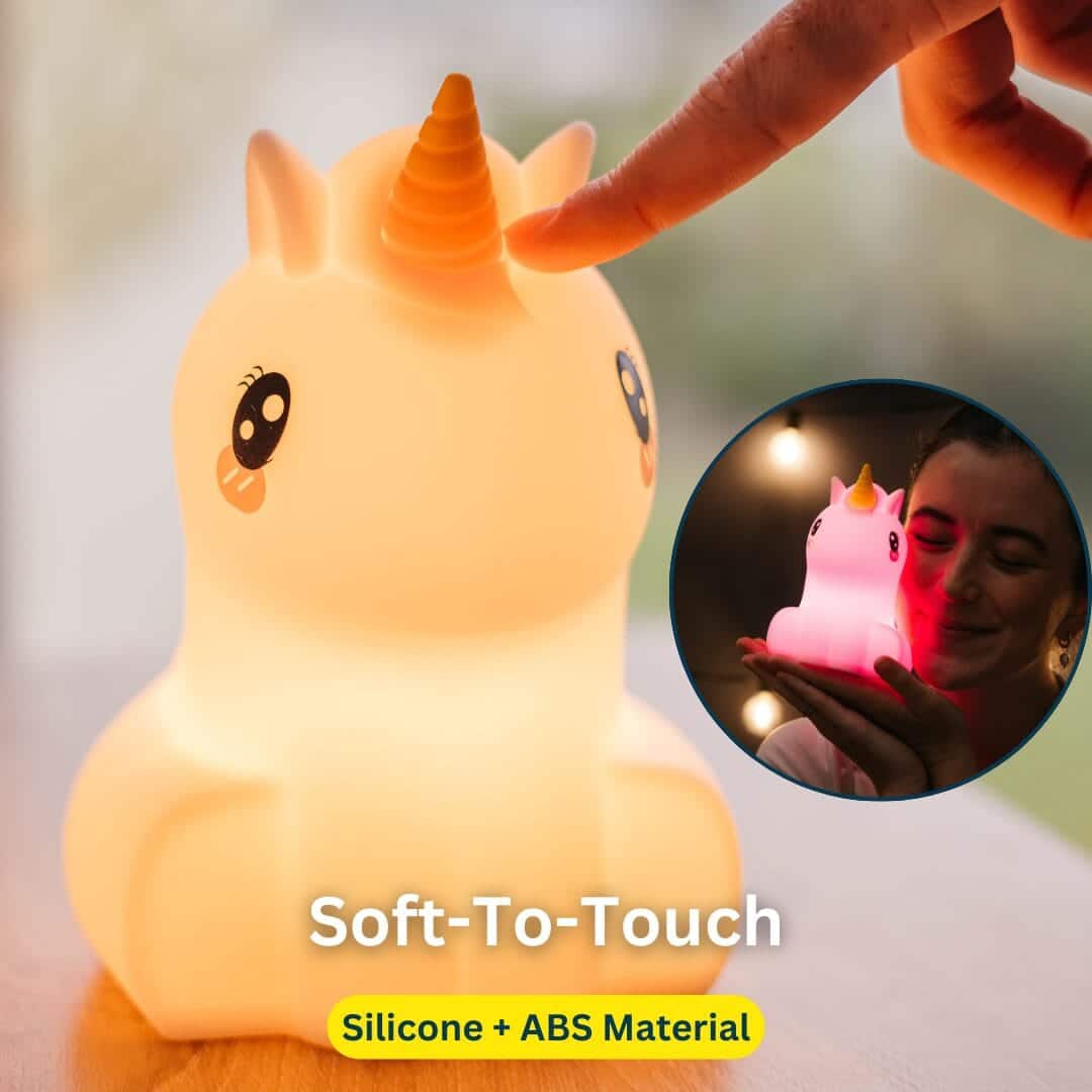 Rechargeable LED Kids UNICORN Night Light by Stellar Lighting