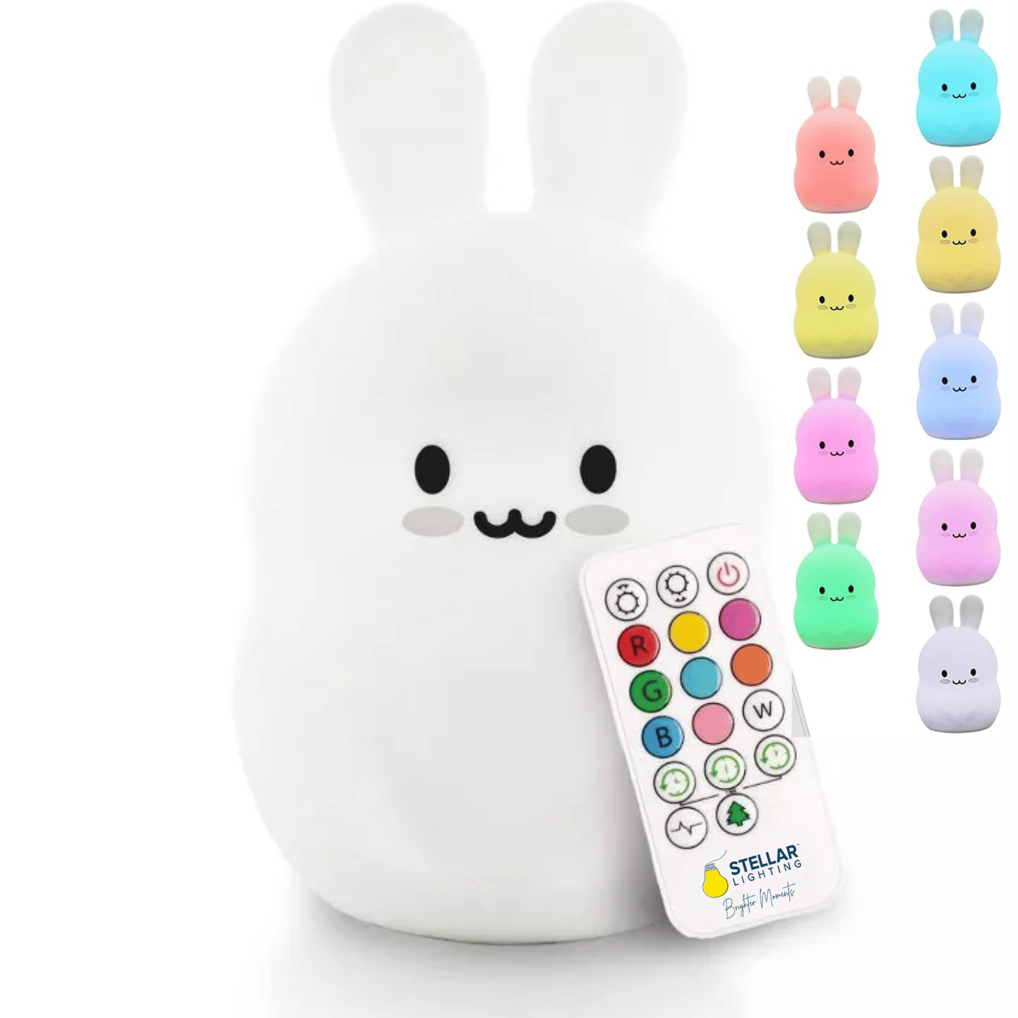 Rechargeable LED Kids BUNNY Night Light by Stellar Lighting
