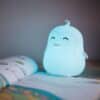Soft silicone kids Penguin night light with warm glow