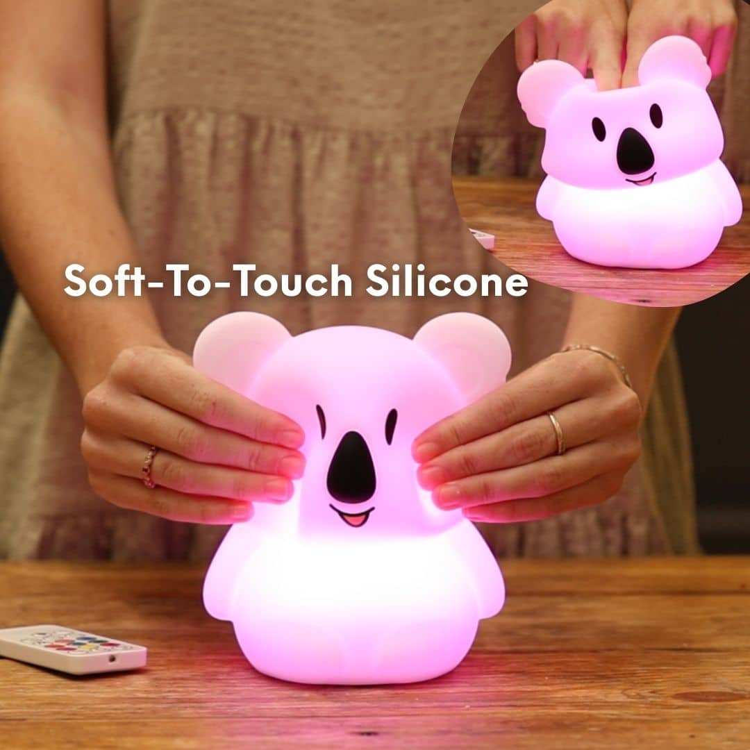 Koala Night Light for kids – soft, colorful, rechargeable bedtime companion