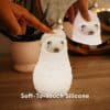 Llama Night Light for kids – soft, colorful, rechargeable bedtime companion with side-eye expression