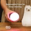 Detachable and machine-washable silicone Llama Night Light