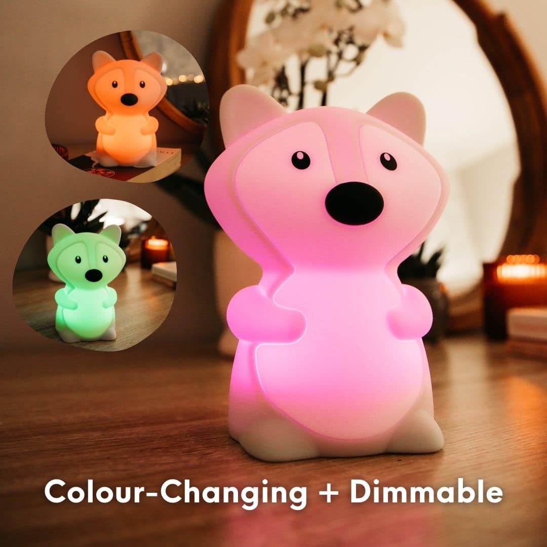 Fox Night Light with multiple colour modes – 8 vibrant options for kids