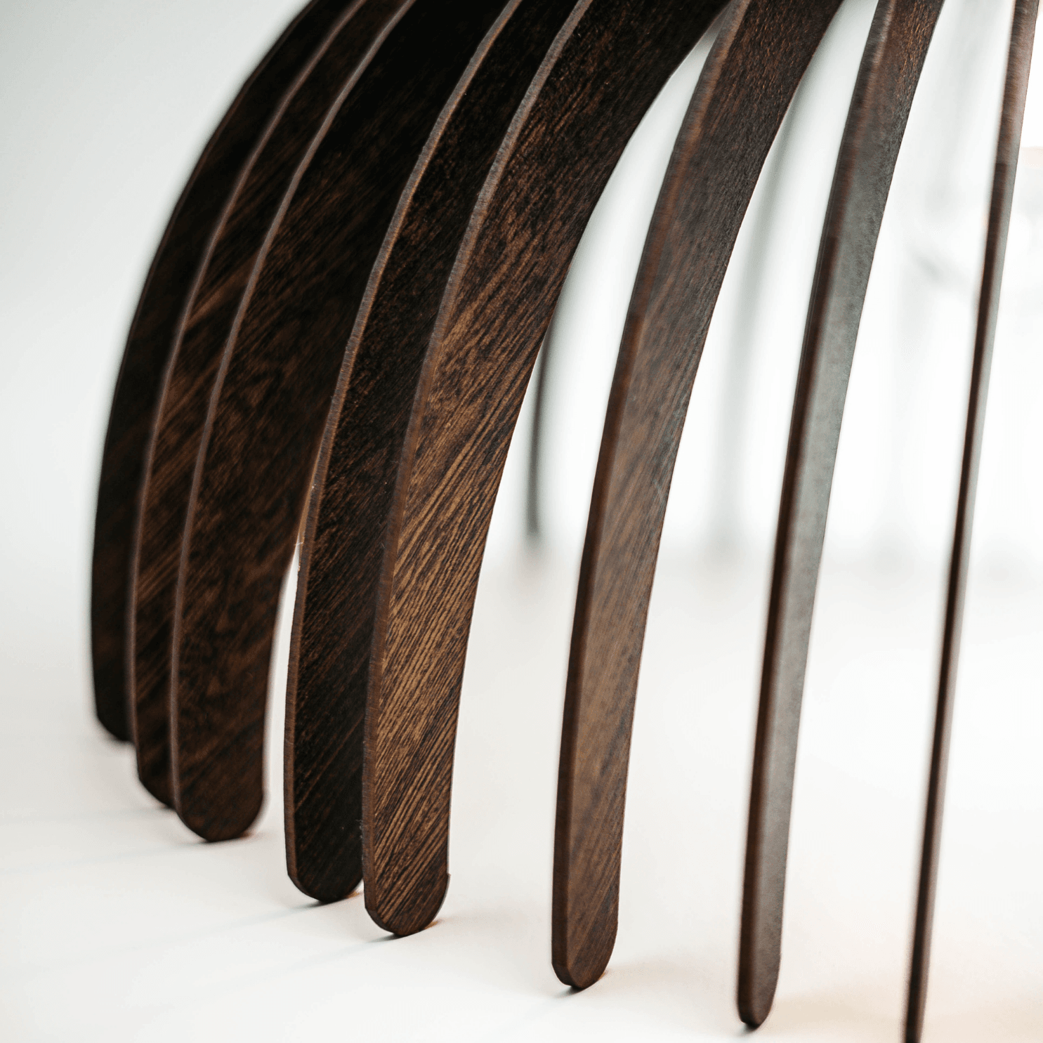 Locally Crafted Scandinavian Style Pendant Lighting in Dark Oak Brown Stellar Lighting's Locally Crafted Pendant Lighting with Scandinavian Style Design in Dark Oak Brown