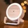 Bamboo Bluetooth speaker night light with wireless phone charger