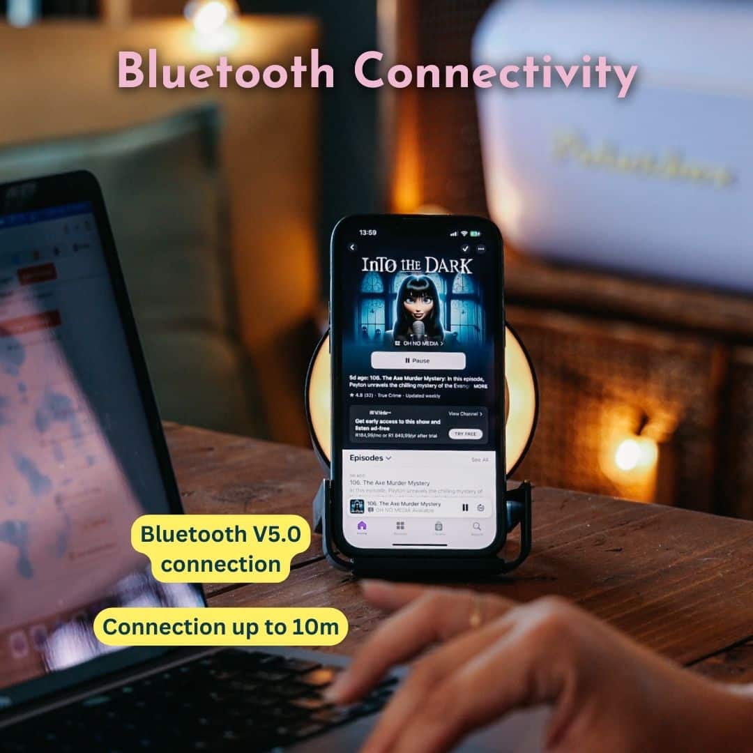 Bluetooth Speaker with Phone Charger & LED Touch Light | Plugged-In Power Bluetooth Speaker with Phone Charger and LED Touch Light – plugged in.