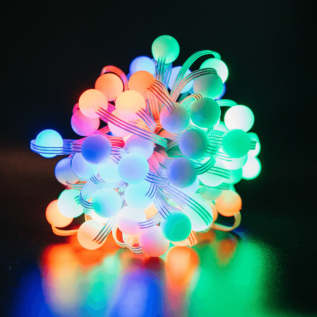 5m Multi-Colour RGB Bubble Ball LED Fairy Lights