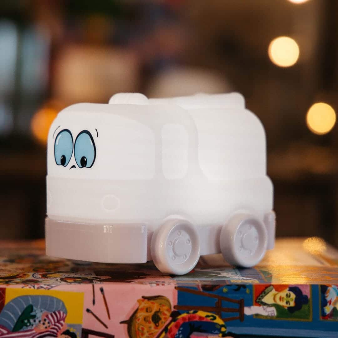 Truck Night Light for kids in South Africa, rechargeable, soft-to-touch, dimmable, and colour-changing.