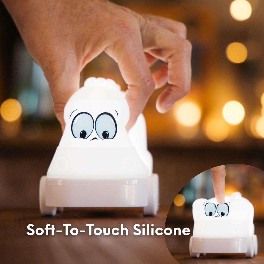 Fire Truck Night Light for kids – soft silicone, colourful, rechargeable bedtime light