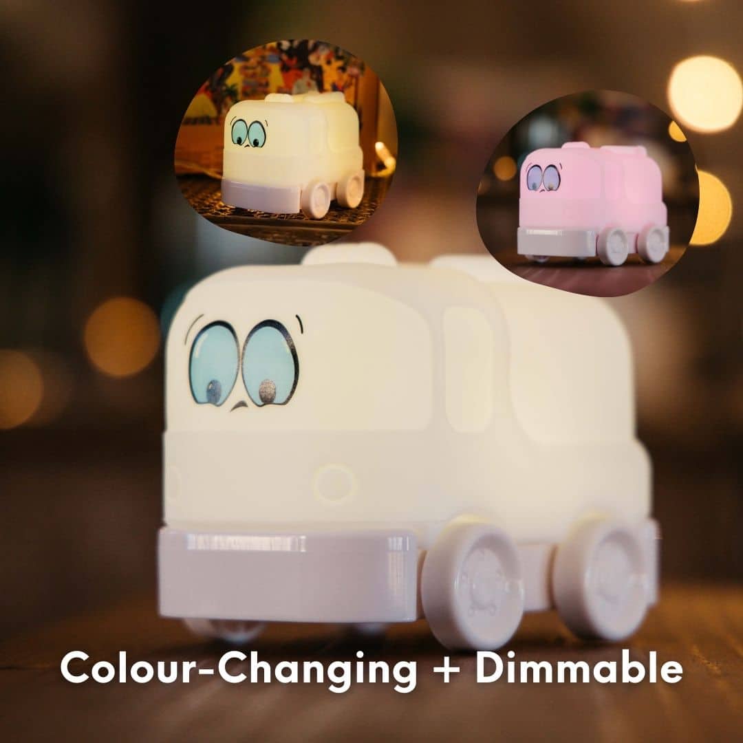 Fire Truck Night Light with 8 vibrant colours and 3 lighting modes