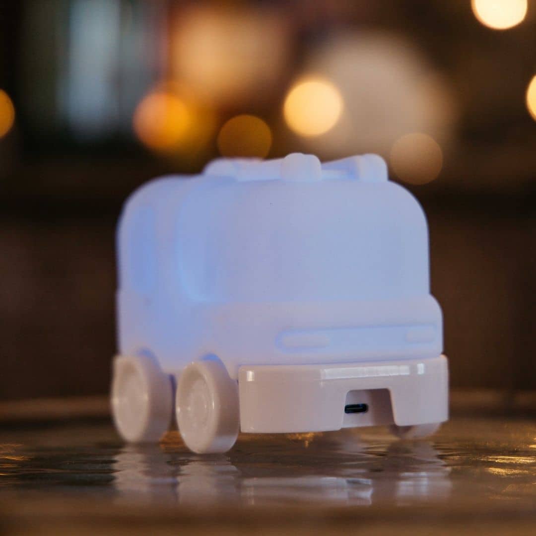 Fire Truck Night Light for kids – soft silicone, colourful, rechargeable bedtime light