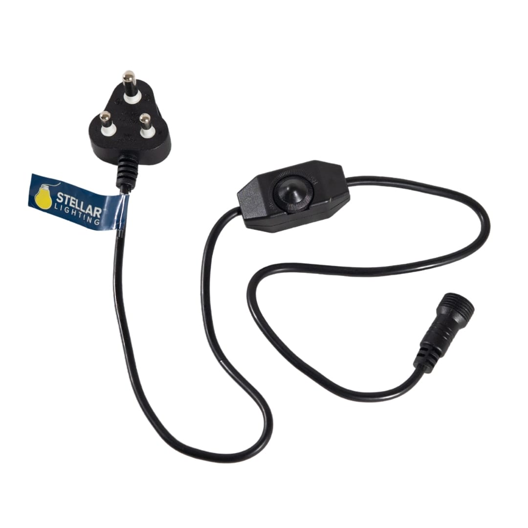 Festoon Dimmer with Dial On/Off Switch for String Lights