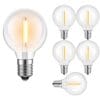 Solar Classic Edison G40 LED E12 0.8W Bulbs 6 Pack