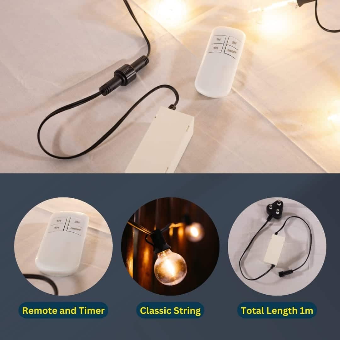 Classic Remote On/Off Switch and Timer for String Lights