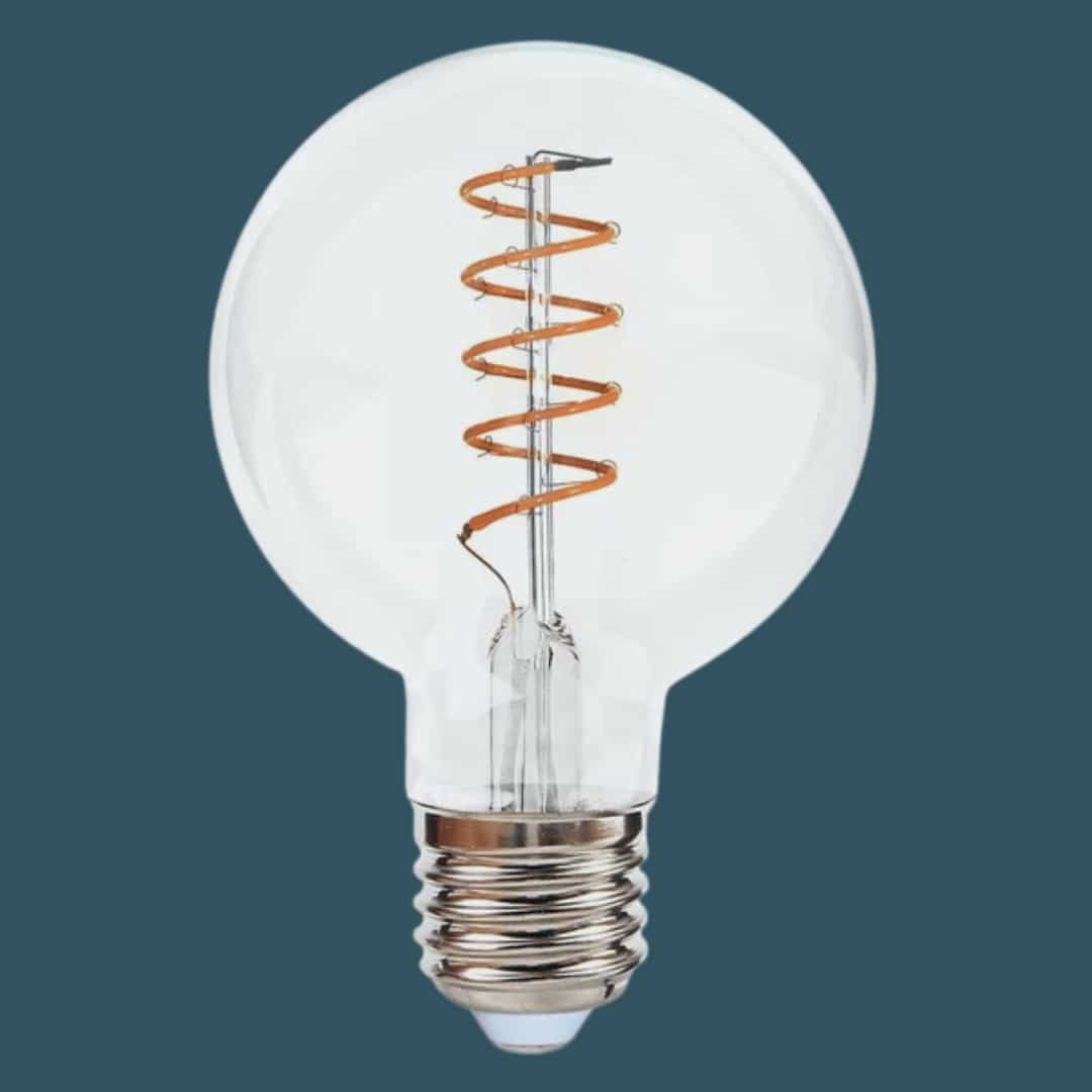 Retro Edison Spiral G80 Warm White LED E27 3W Retro Edison Spiral G80 Warm White LED E27 3W Bulb