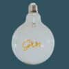 Retro Edison G125 GIN LED Bulb with the Word "GIN" Inside