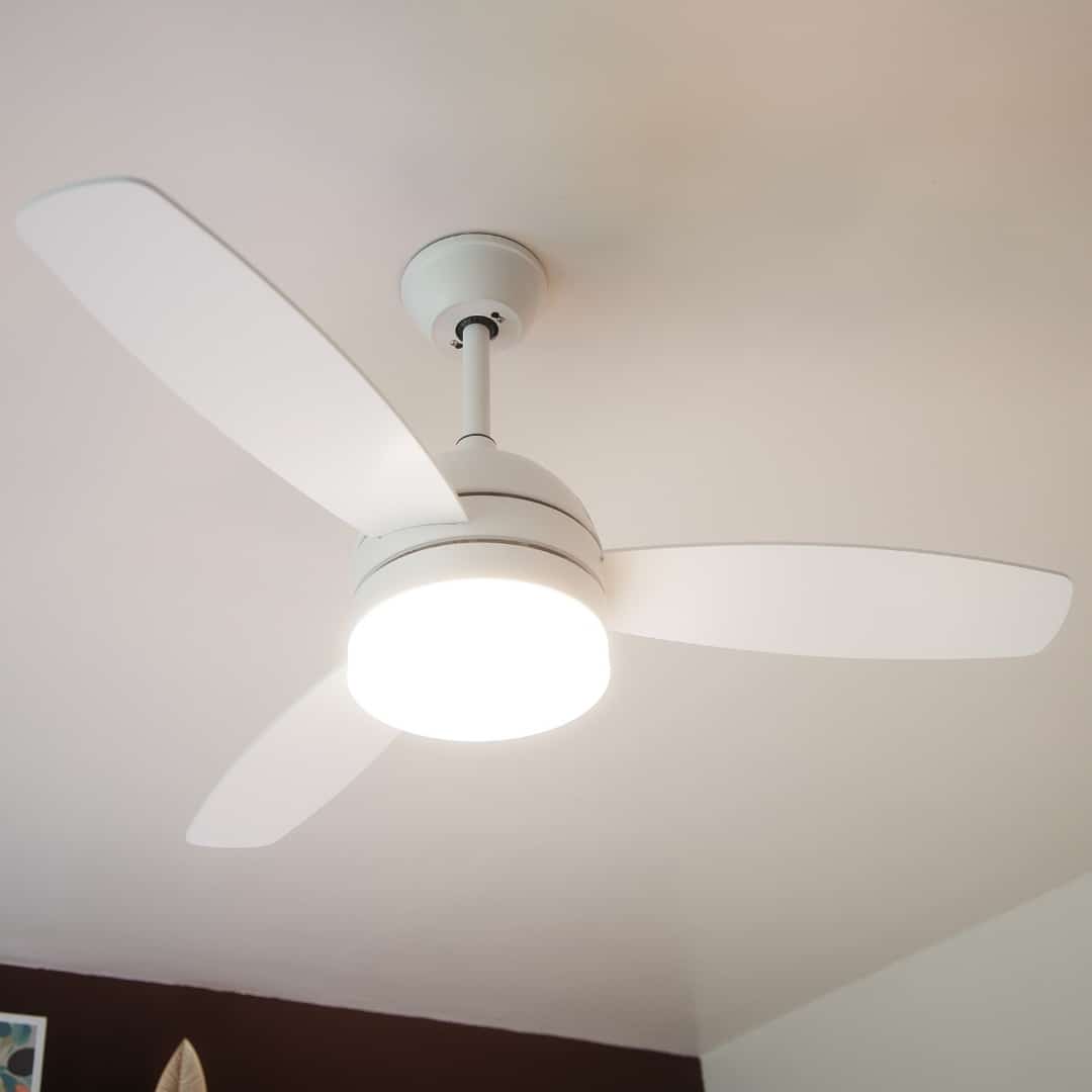 Modern ceiling fan from Stellar Lighting in South Africa