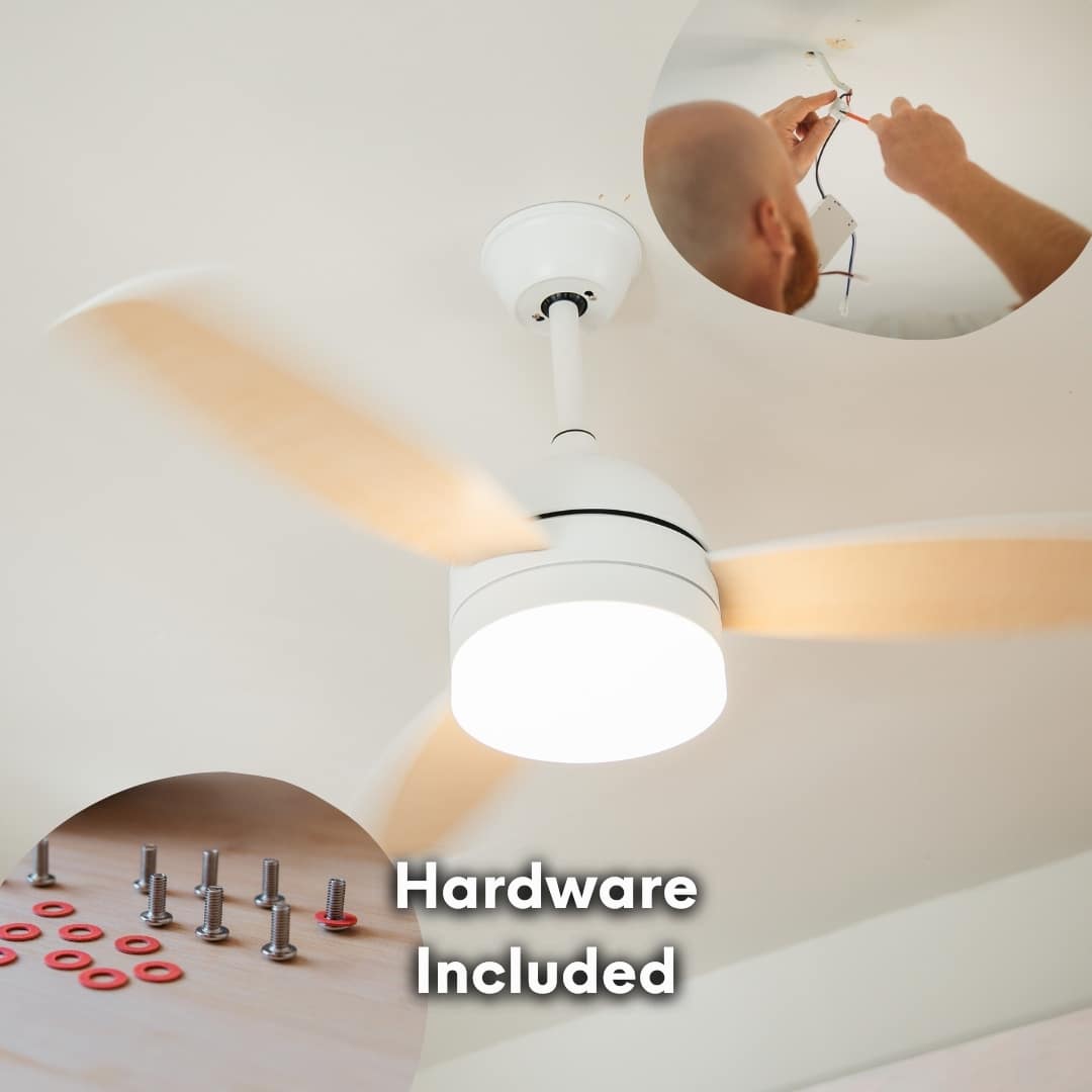 Modern ceiling fan from Stellar Lighting in South Africa