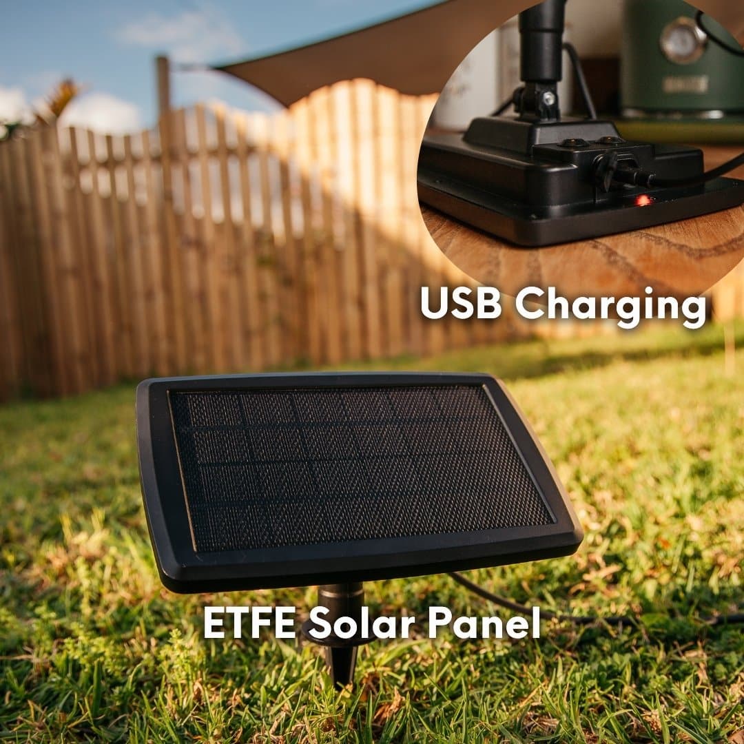 15m Solar 15 LED Festoon Heavy Duty Vintage Bulb String Lights