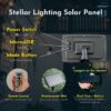Stellar Lighting Solar Panel for Outdoor String Lights Solar panel for outdoor string lights with durable black frame and integrated stake