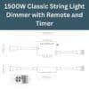 RF remote LED Dimmer Controller for Stellar Lighting Classic String Lights