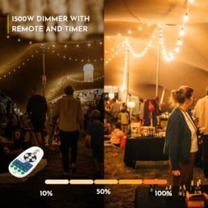 RF remote LED Dimmer Controller for Stellar Lighting Classic String Lights