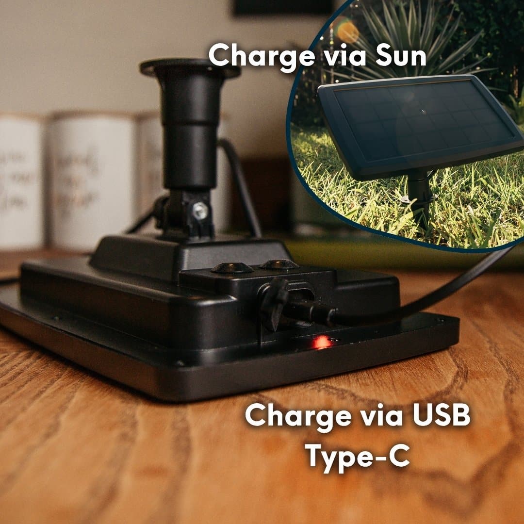 Replaceable Stellar Solar Panel for outdoor string lights, IP65 weatherproof