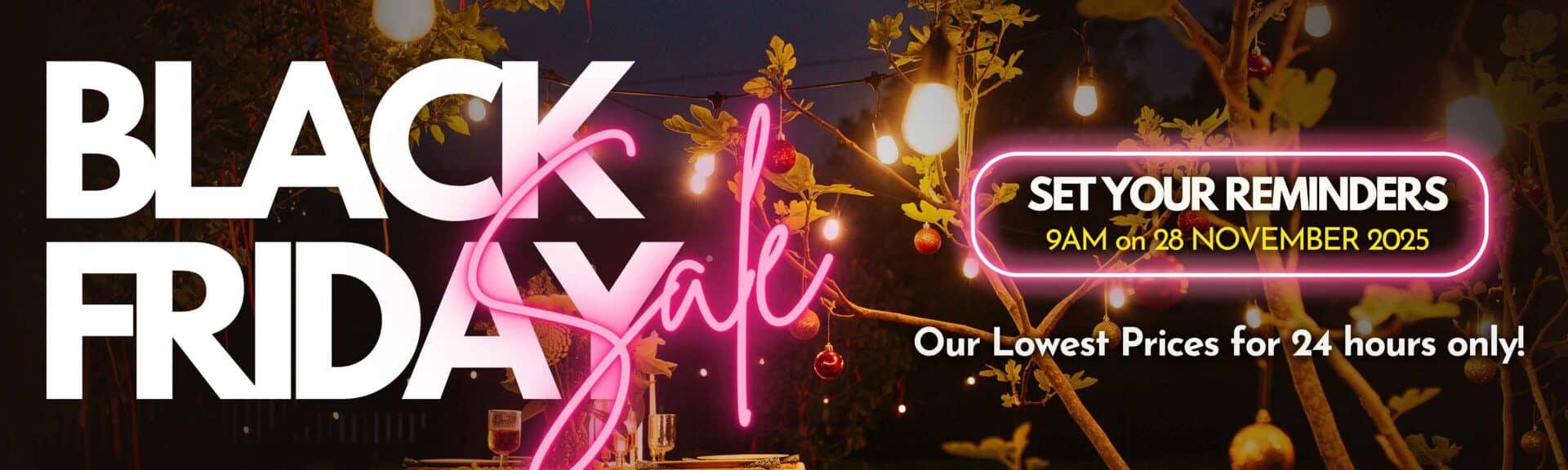 Black Friday Sale Banner – Stellar Lighting 24-Hour Deals