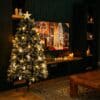1.8m Prelit Christmas Tree with Warm White LEDs and Festive Decorations