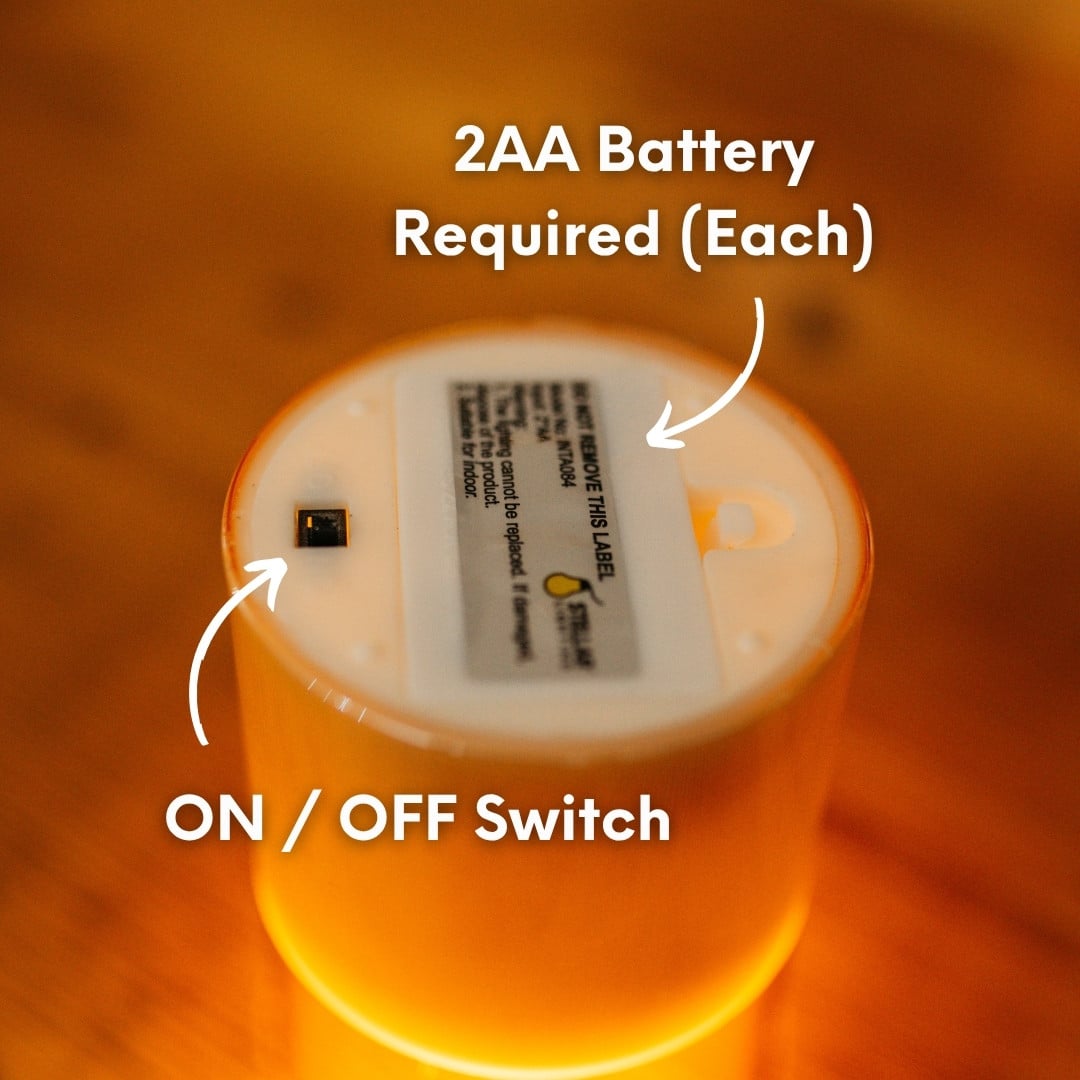 Gold Glass Flameless LED Pillar Candle Set with remote control