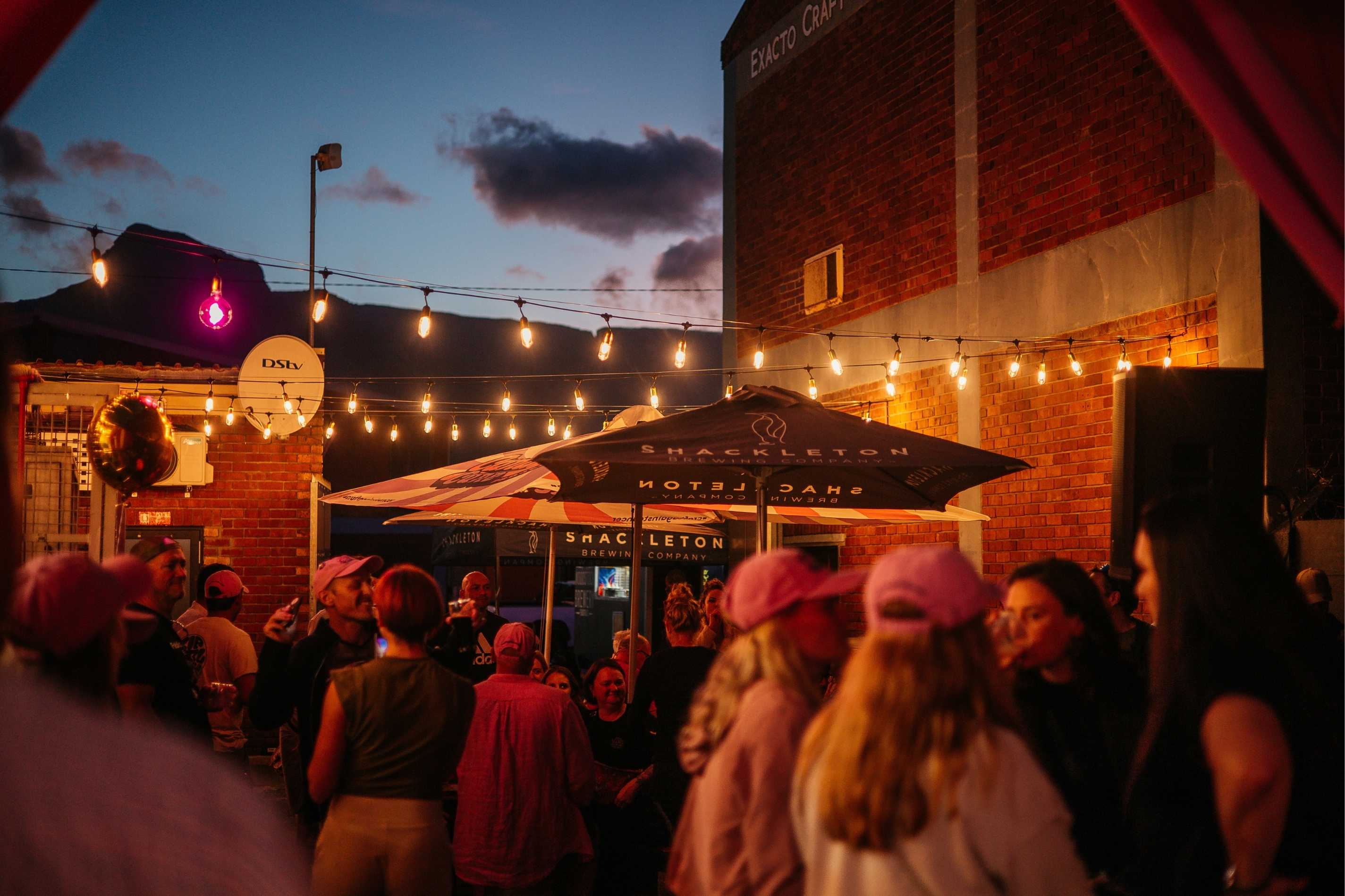 Candy Cane Projects Hazy Cane launch with guests enjoying craft beer and community spirit